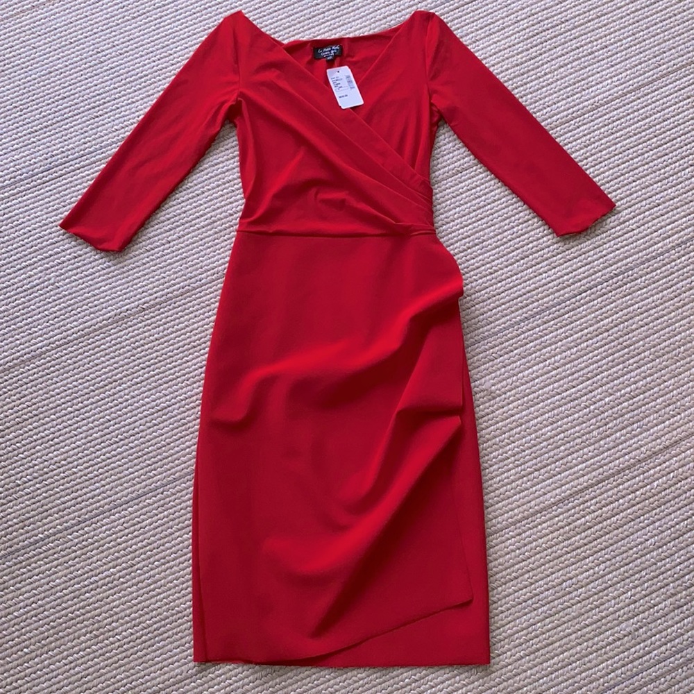 CHIARA BONI RED NWT Dress Woman’s Size 4 - Made in Italy